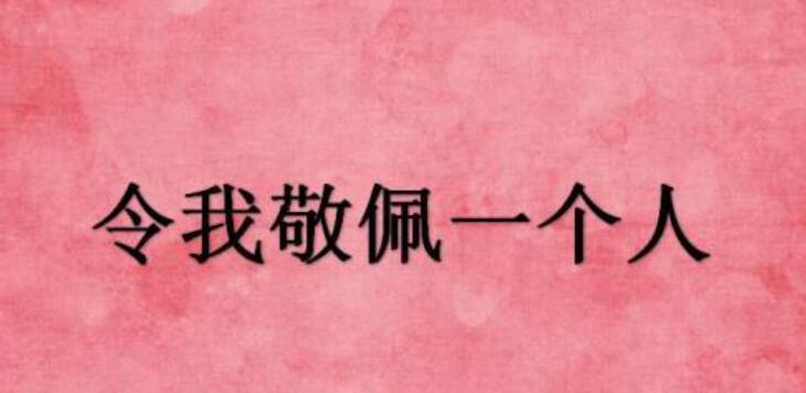 坚持不懈，成就辉煌（他用行动证明了敬佩的价值）