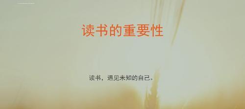 读书的力量（一个小学生的成长故事）